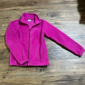 Women’s Columbia Fleece Zip Up Jacket- medium